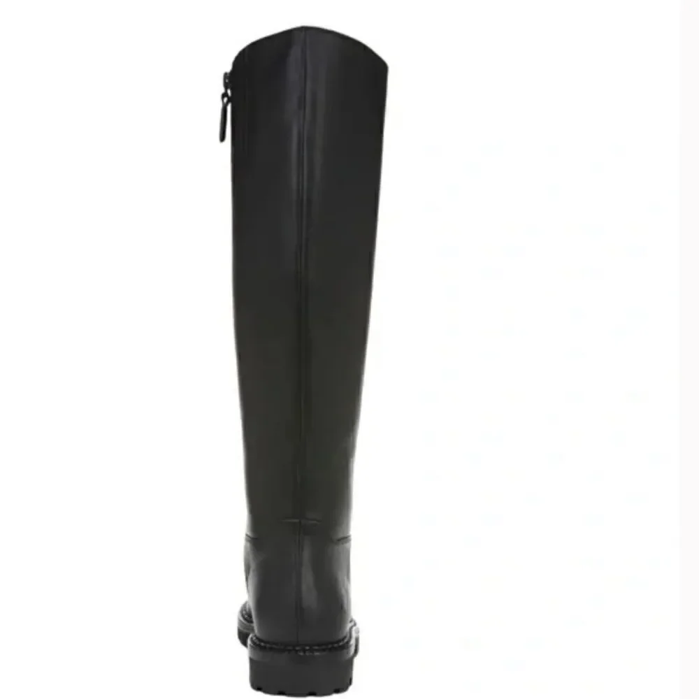 Vince Women’s top grain leather knee high boot in black Sz 6M NIB